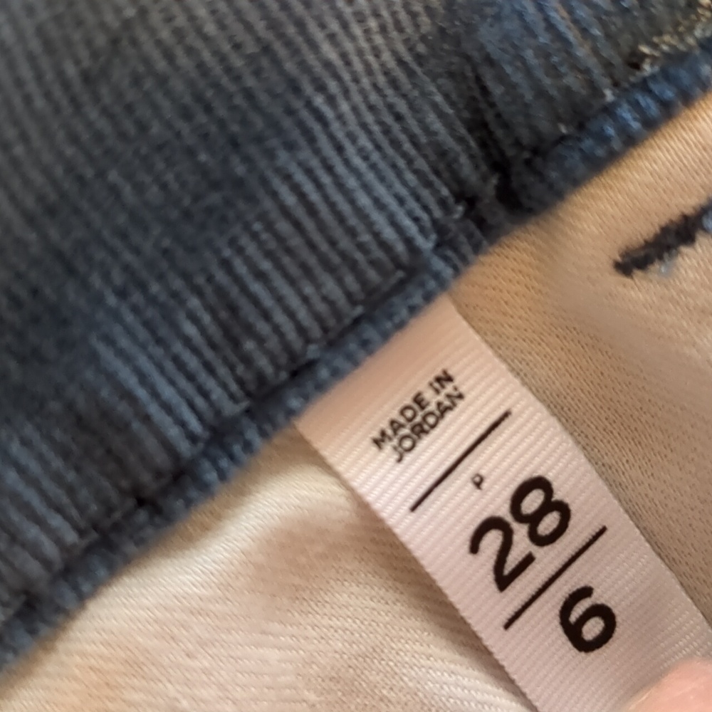 Loft Wedgewood Blue Corduroy Skinny Pants 28/6P - Picture 10 of 12
